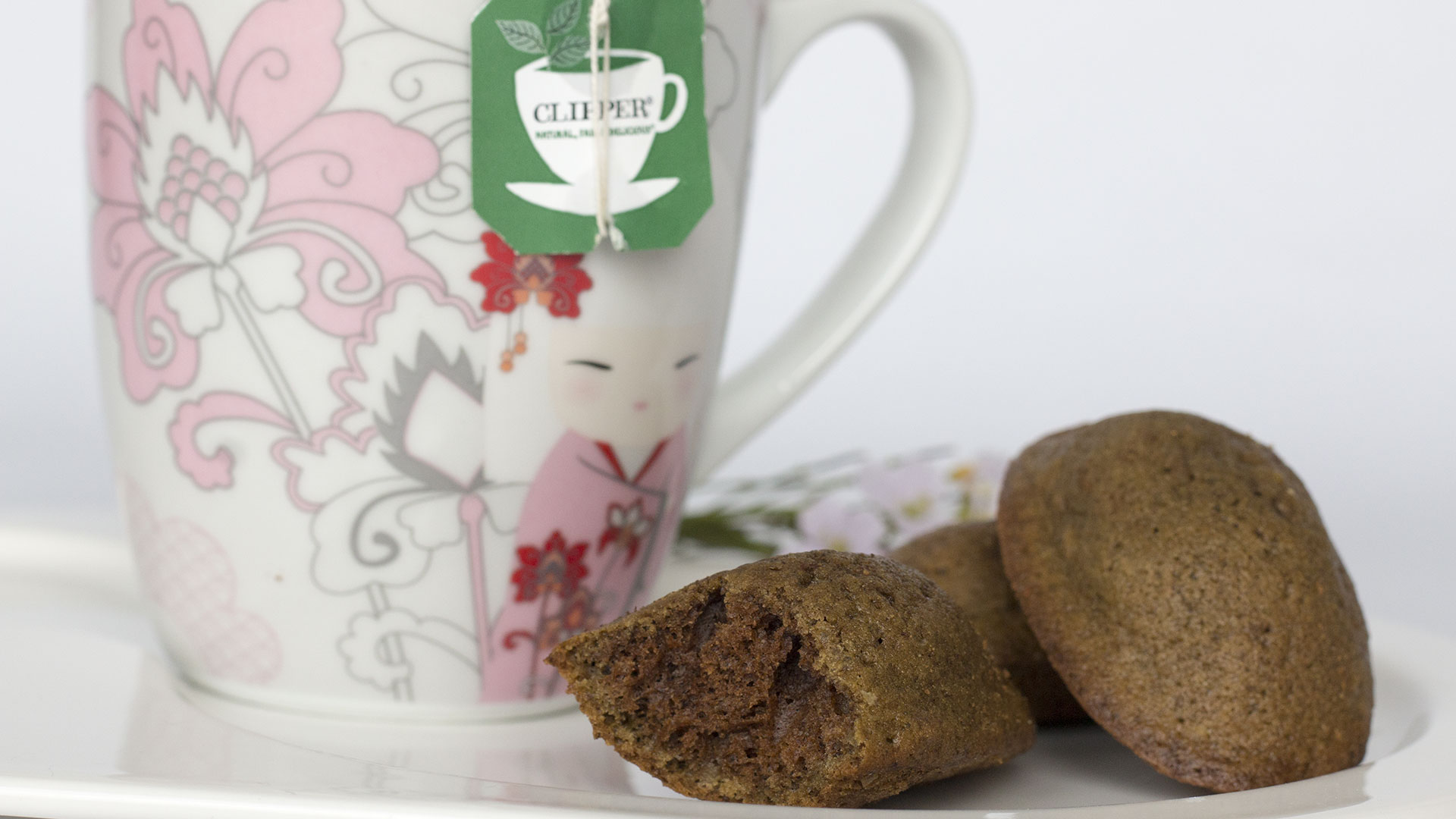 Madeleine au thé Matcha