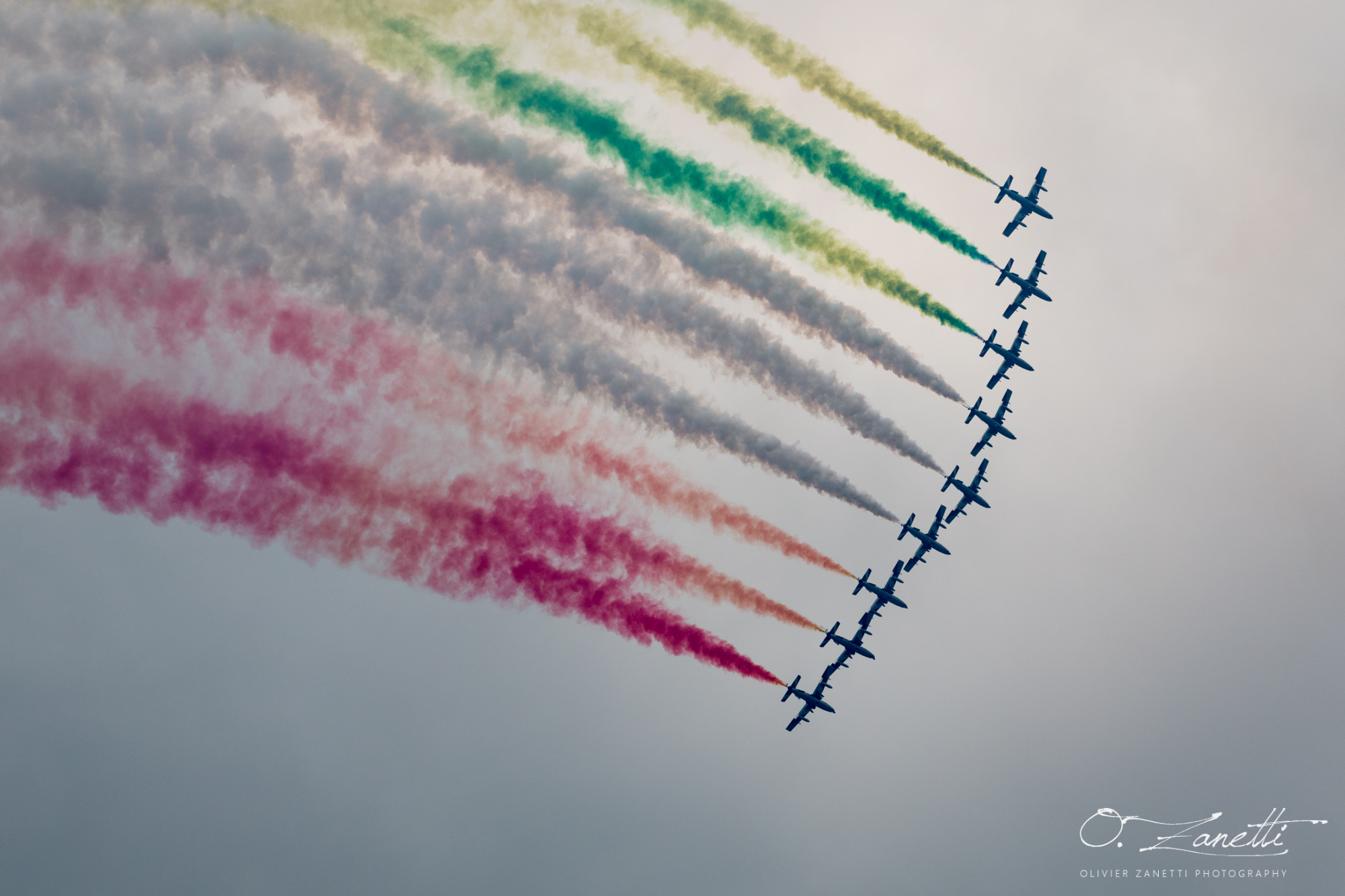 Les Frecce Tricolori colore le ciel