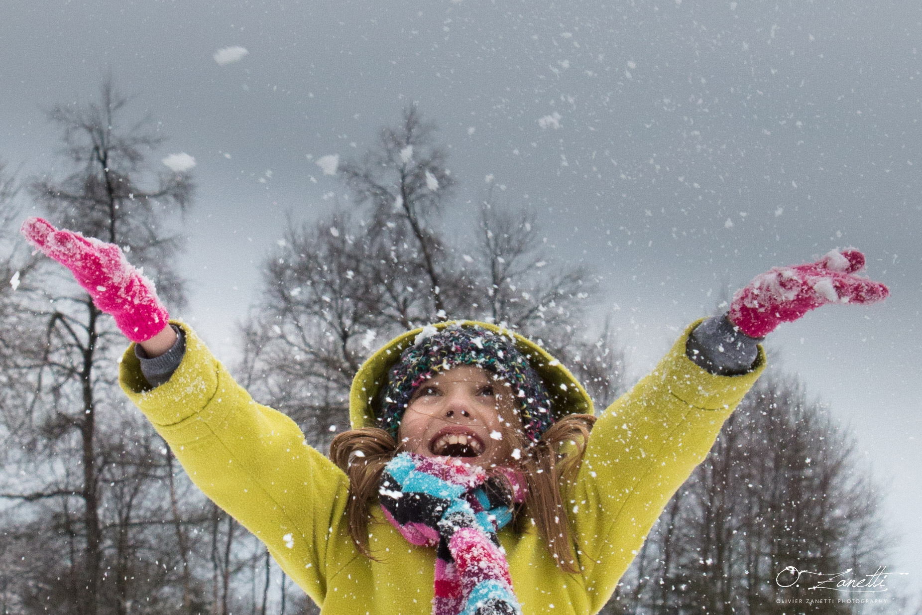 L'enfant dans la neige