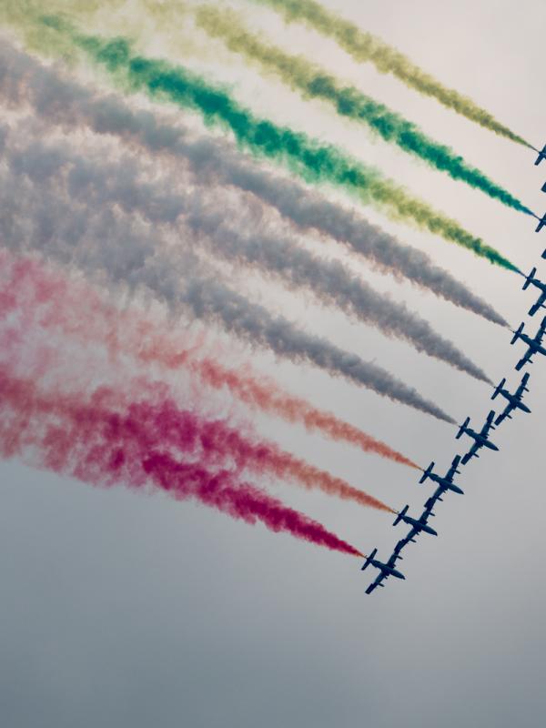 Les Frecce Tricolori colore le ciel