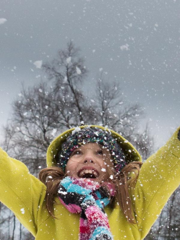 L'enfant dans la neige